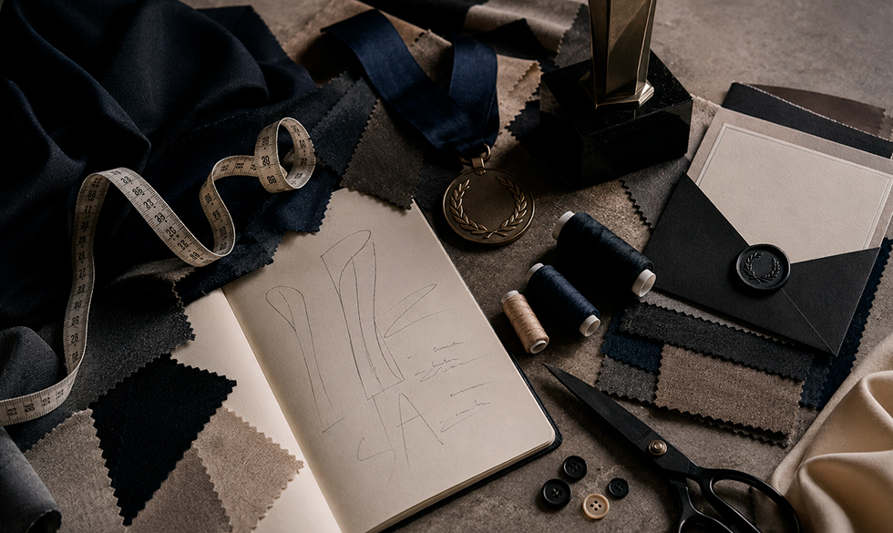 Selección de telas y materiales para un look de premiación deportiva para mujer