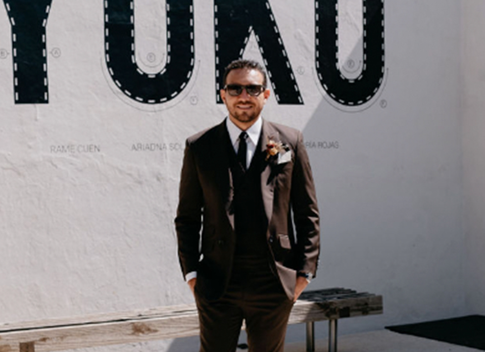 Traje de hombre café para boda en Ciudad de México a la medida Belisa Pulido