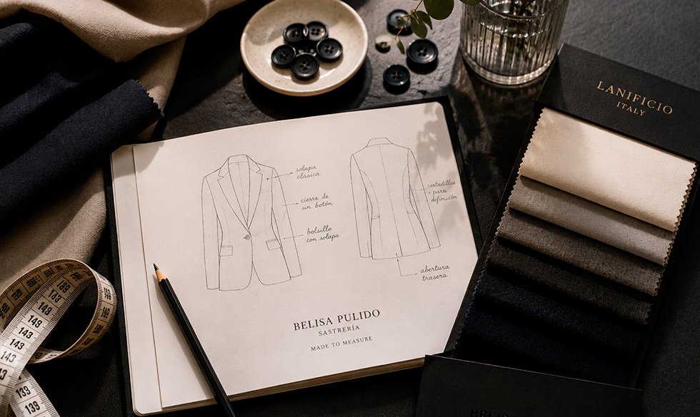 Materiales para diseñar un blazer a medida para mujer en Ciudad de México